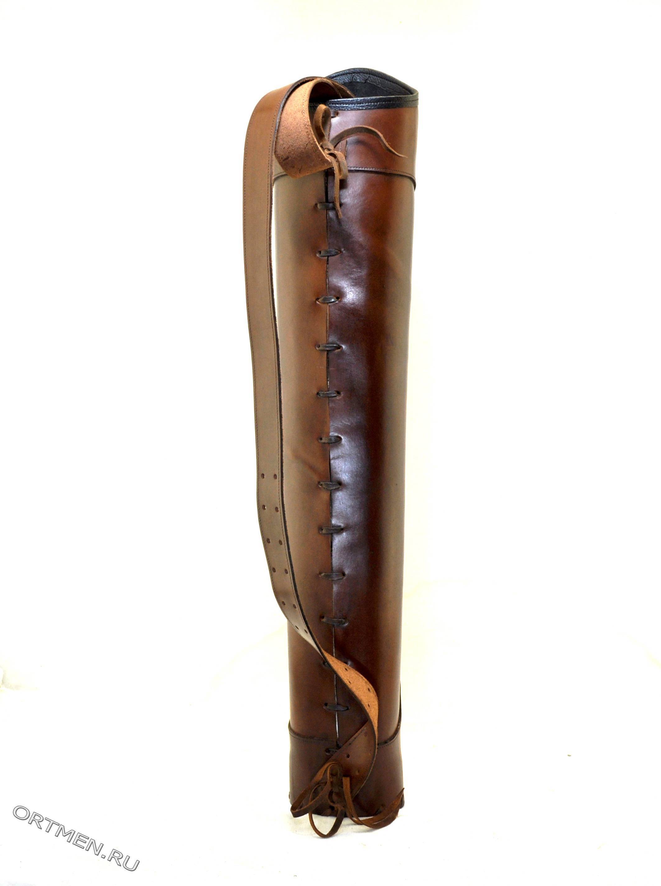 Колчан заспинный Гризли кожа