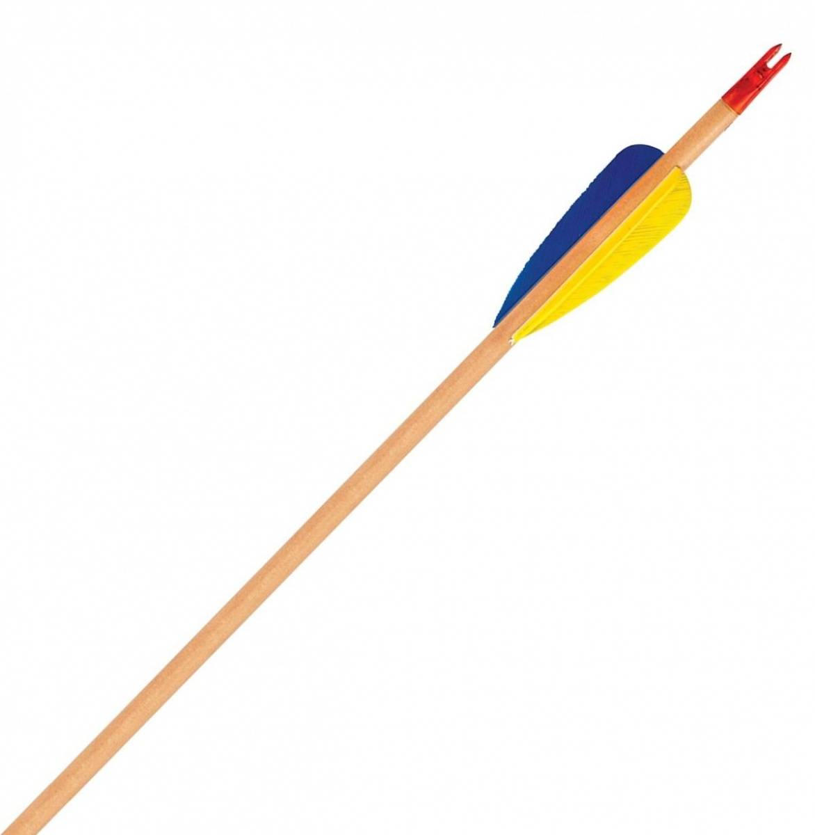 Стрела лучная деревянная (натуральное оперение) 28