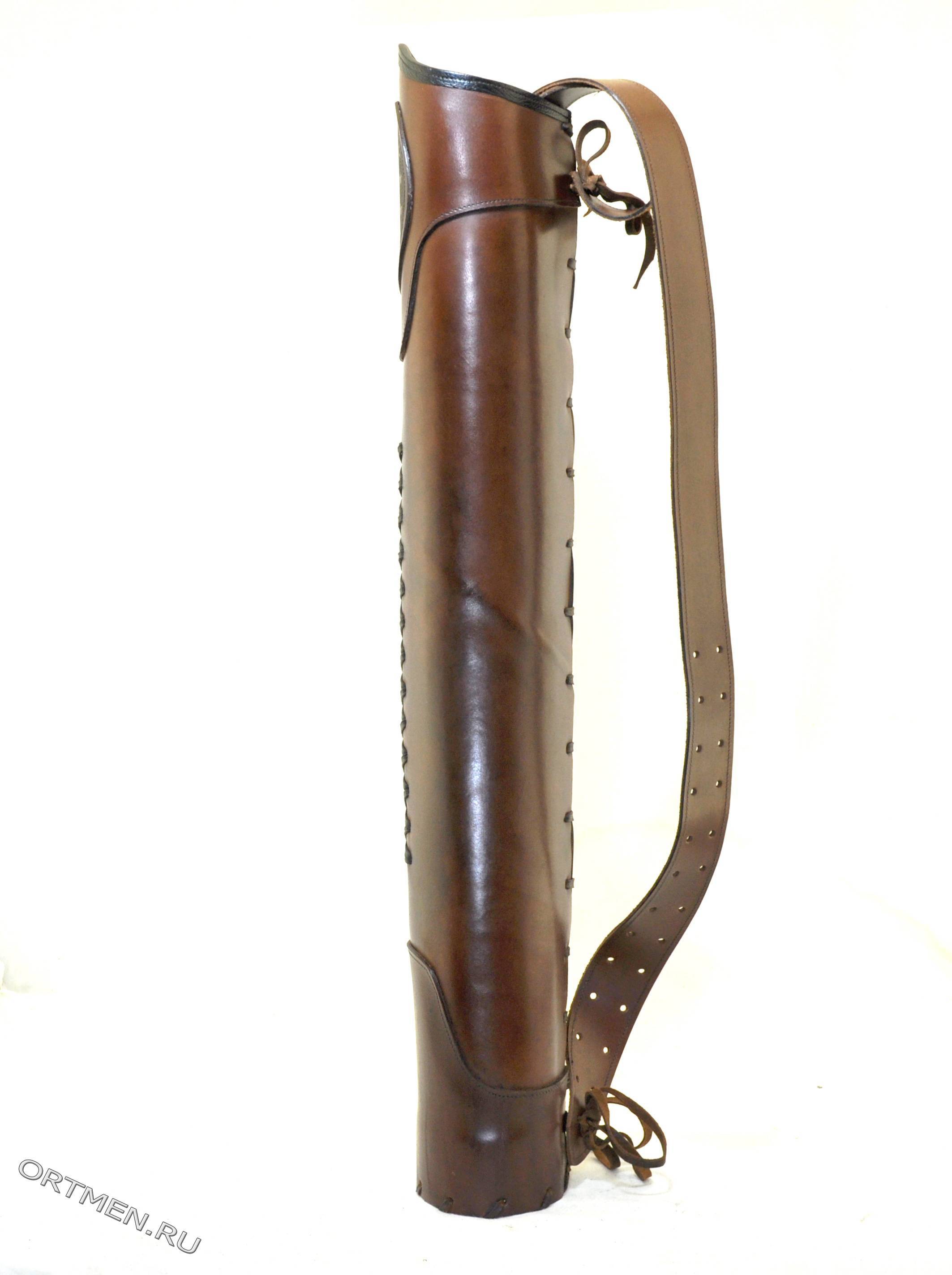 Колчан заспинный Гризли кожа