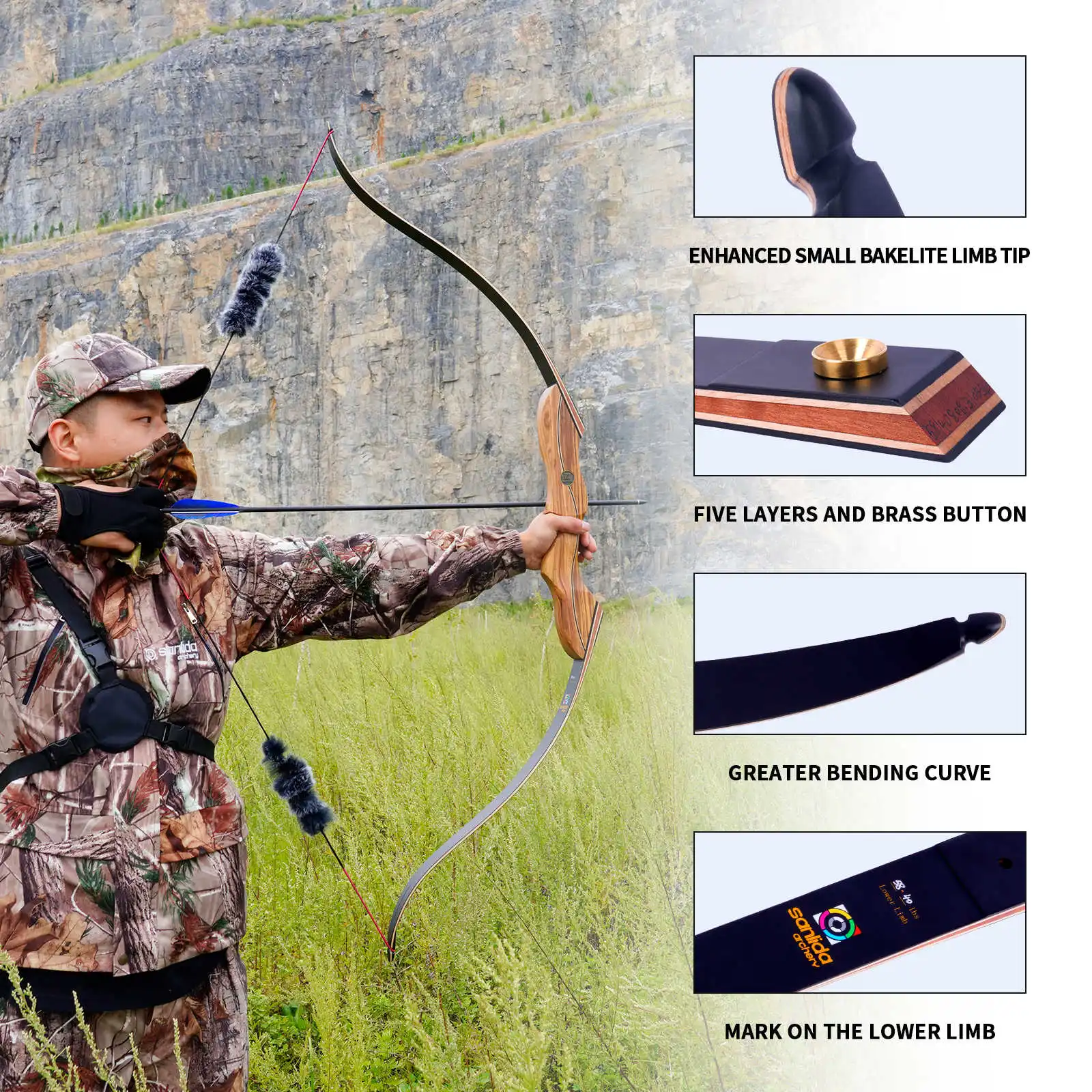 Лук традиционный разборный Sanlida Eagle X9 комплект