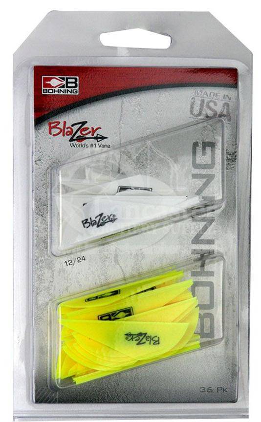 Комплект оперений Blazer Vanes 2 белое-желтое 36 шт.