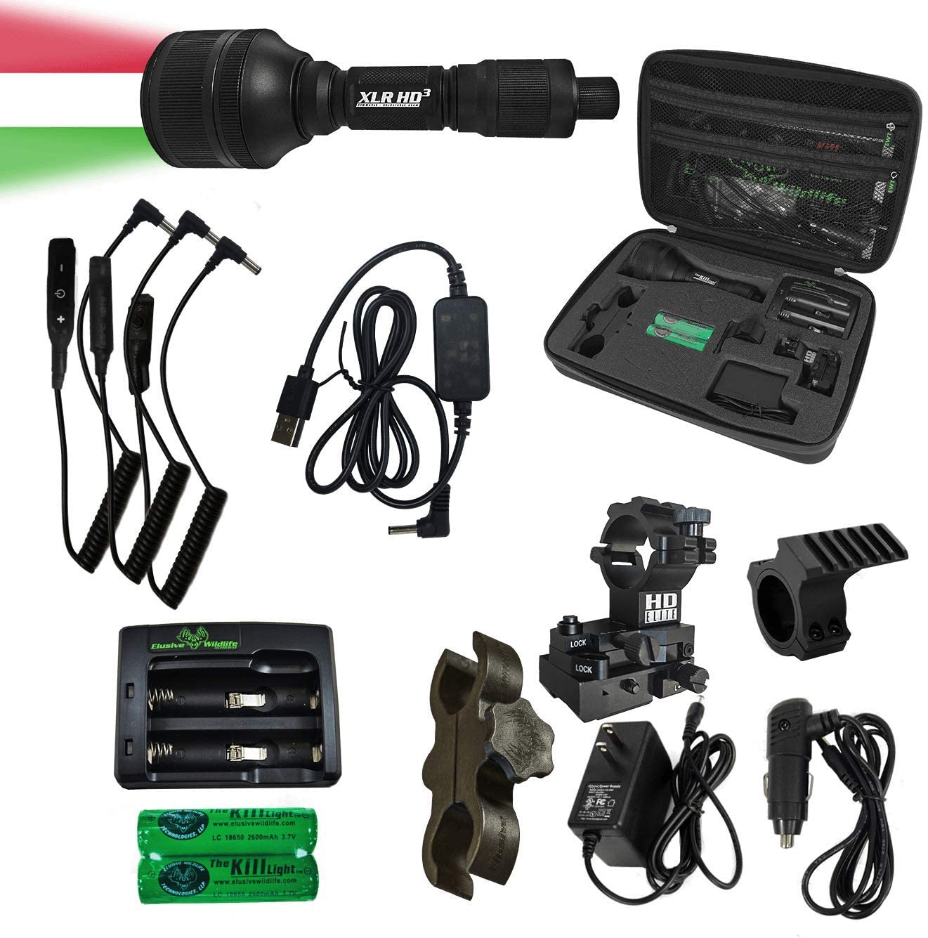 Фонарь Kill Light HD3 цвета в одном комплект для охоты Фонарь Kill Light HD3 цвета в одном комплект для охоты