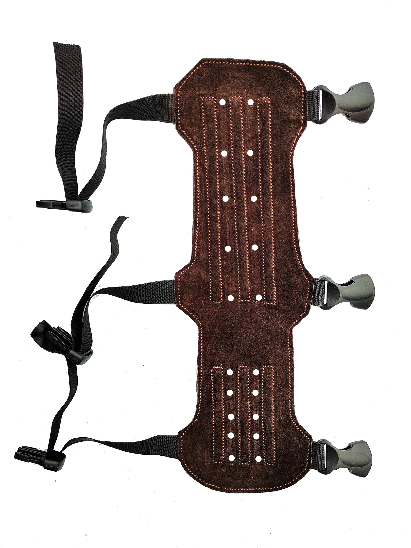 товар Крага кожаная Сармат 30 см перфорированная коричневая