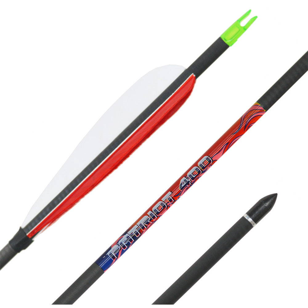 Стрела лучная карбоновая Patriot традиция 400  Стрела лучная карбоновая Patriot традиция 400