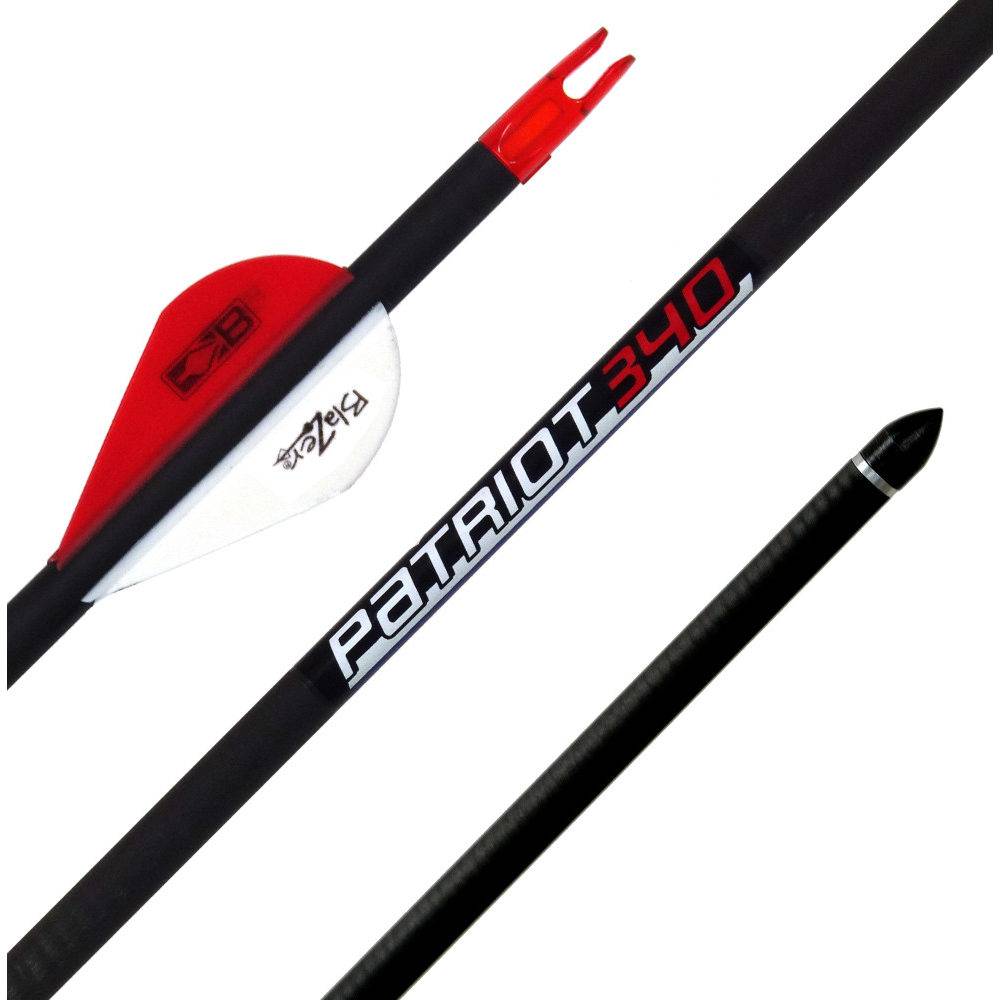 Стрела лучная карбоновая Patriot Blazer 340  Стрела лучная карбоновая Patriot Blazer 340