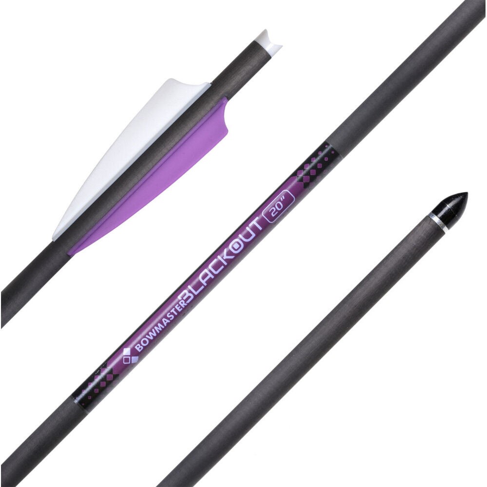 Стрела арбалетная Blackout 20" карбон